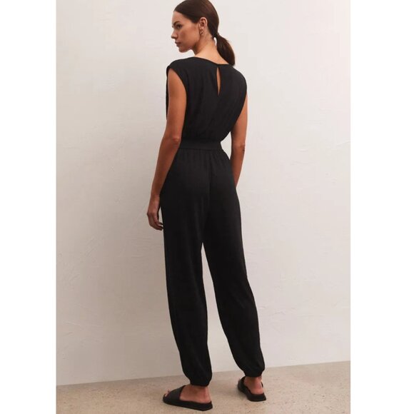 Z Supply Indy Knit Jumpsuit, Black M NWT - Picture 5 of 16